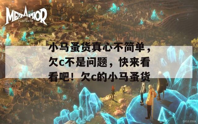 小马蚤货真心不简单，欠c不是问题，快来看看吧！欠c的小马蚤货