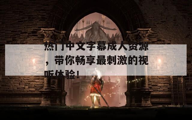 热门中文字幕成人资源，带你畅享最刺激的视听体验！