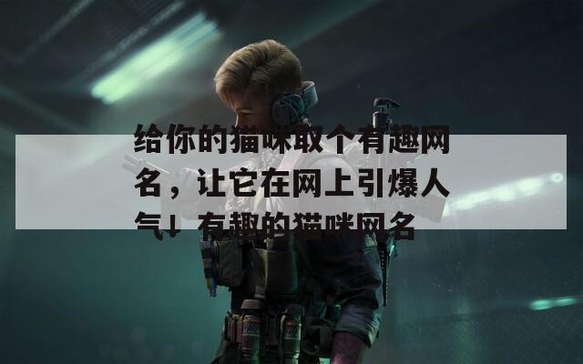 给你的猫咪取个有趣网名，让它在网上引爆人气！有趣的猫咪网名