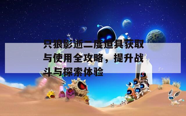 只狼影逝二度道具获取与使用全攻略，提升战斗与探索体验
