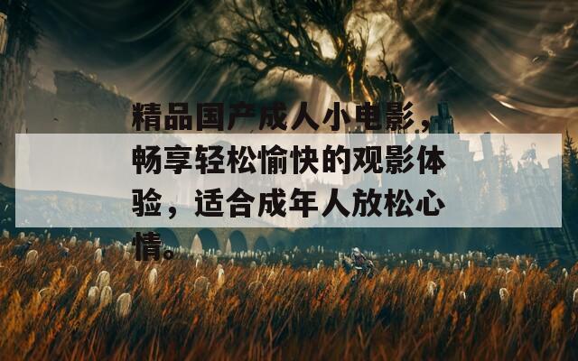 精品国产成人小电影，畅享轻松愉快的观影体验，适合成年人放松心情。