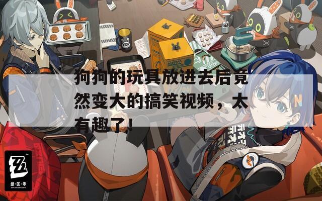 狗狗的玩具放进去后竟然变大的搞笑视频，太有趣了！