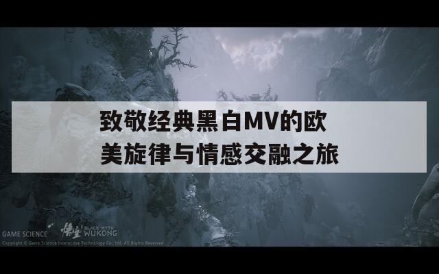 致敬经典黑白MV的欧美旋律与情感交融之旅