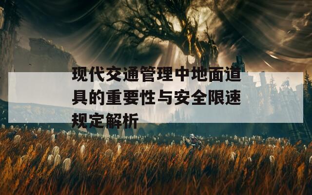 现代交通管理中地面道具的重要性与安全限速规定解析