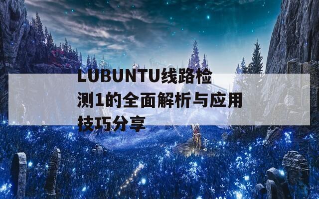 LUBUNTU线路检测1的全面解析与应用技巧分享