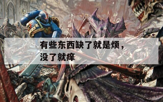 有些东西缺了就是烦，没了就痒