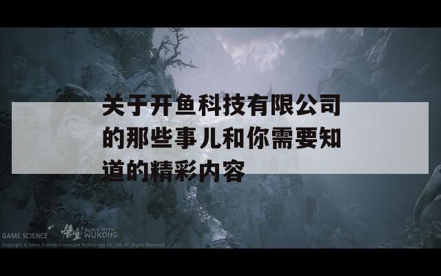 关于开鱼科技有限公司的那些事儿和你需要知道的精彩内容