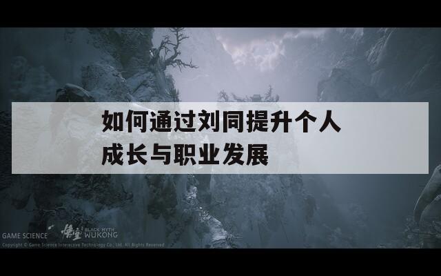 如何通过刘同提升个人成长与职业发展