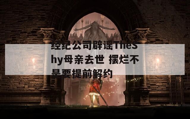 经纪公司辟谣TheShy母亲去世 摆烂不是要提前解约