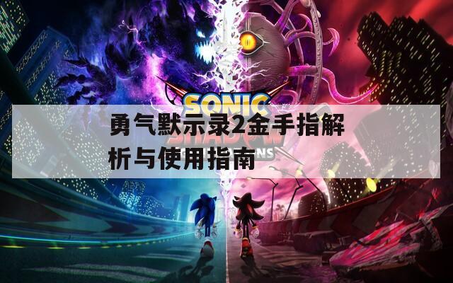 勇气默示录2金手指解析与使用指南