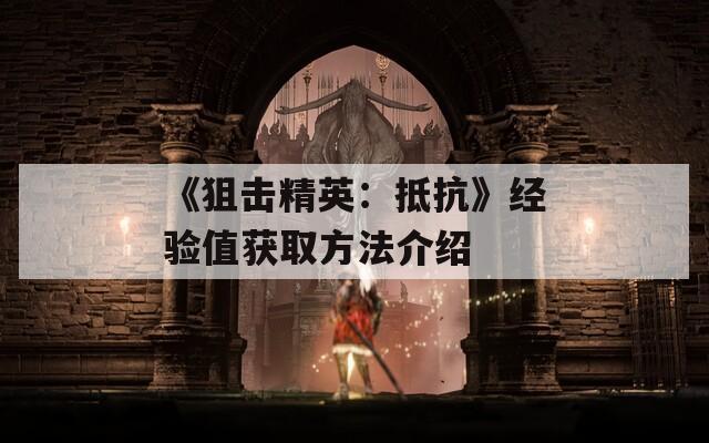 《狙击精英：抵抗》经验值获取方法介绍