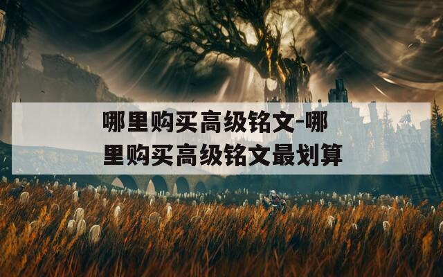 哪里购买高级铭文-哪里购买高级铭文最划算